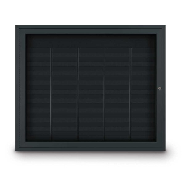 Outdoor Enclosed Combo Board, 72"x36", Satin Frame/Burgundy & Cork